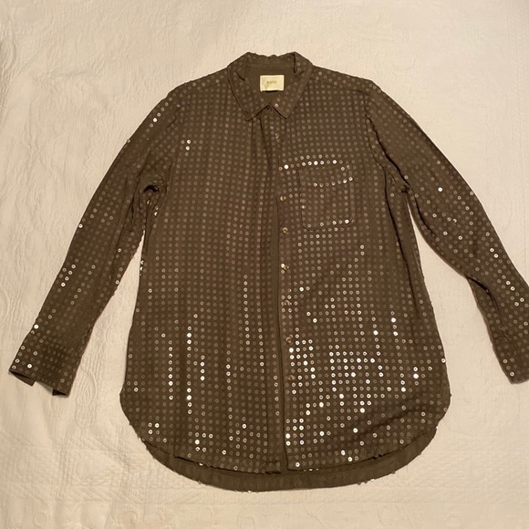 Sequined Green Tunic - Picture 1 of 13